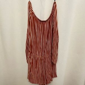 small burnt orange romper